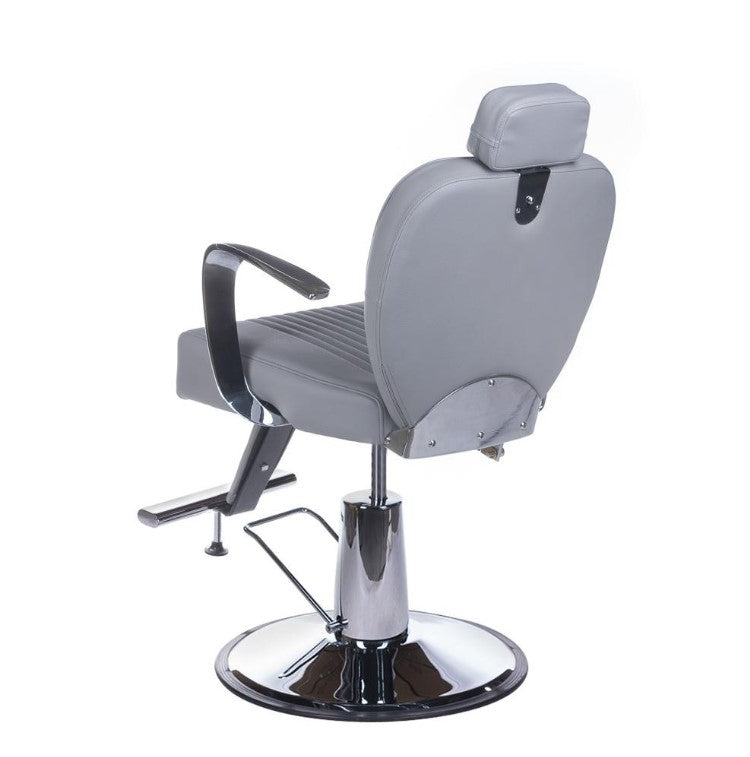 Fotel barberski OLAF BH-3273 Jasny szary