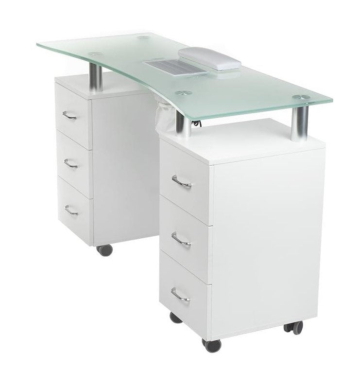 Stolik do manicure z pochłaniaczem BD-3425-1 +P BIAŁY