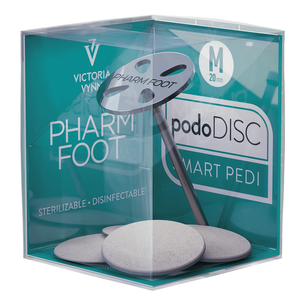 Pharm Foot Podo Disc Rozmiar M 20 mm Metalowy Dysk Do Pedicure Podologicznego I Kosmetycznego