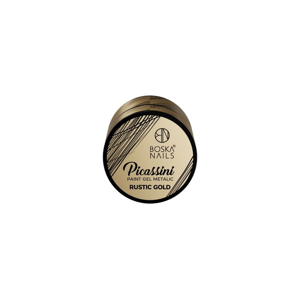 Boska Nails Żel Do Zdobień Picassini Metalic Paint Gel Rustic Gold 5ml