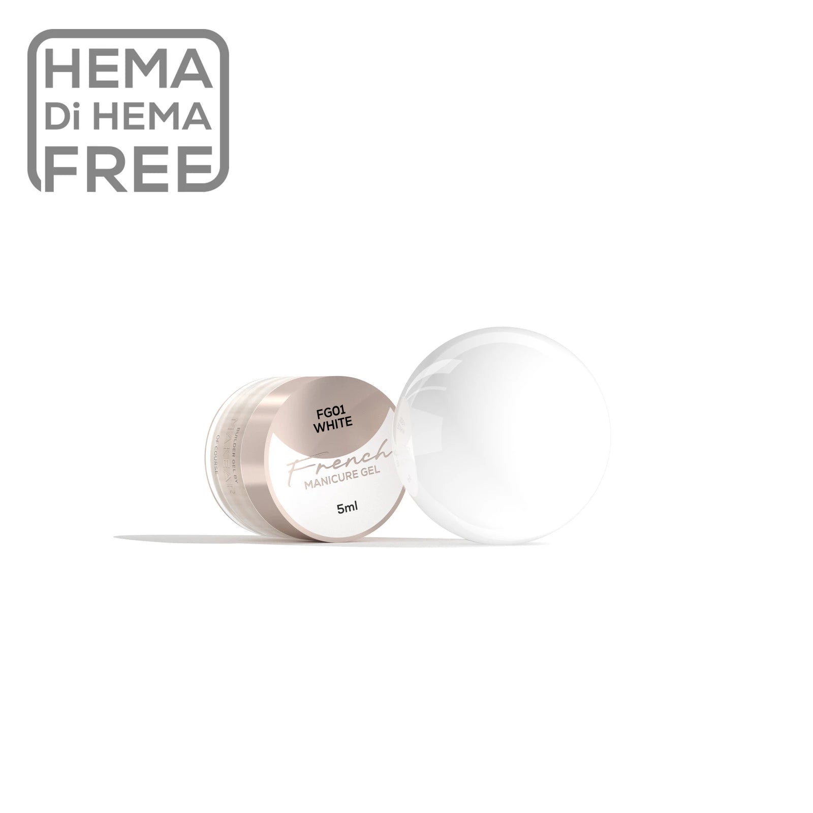 Makear Żel Do Zdobień French Manicure Gel White FG01 5 ml
