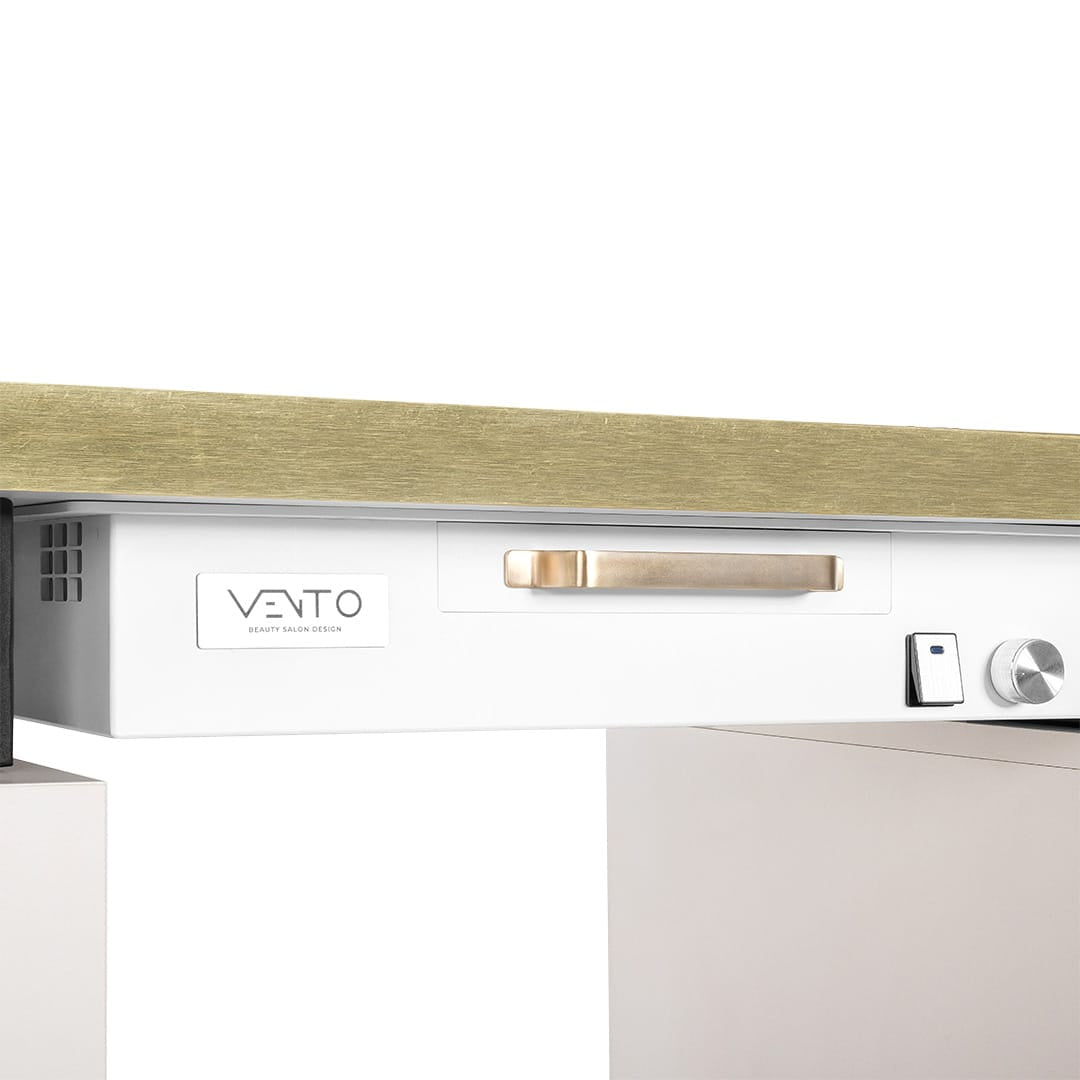 Vento Beauty Biurko Kosmetyczne Lusso Cachemire Z Pochłaniaczem Pyłu Vento Pro Plus