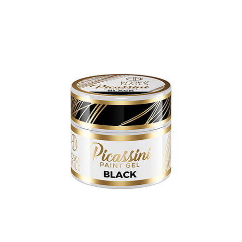 Boska Nails Żel Do Zdobień Picassini Paint Gel Black 5ml