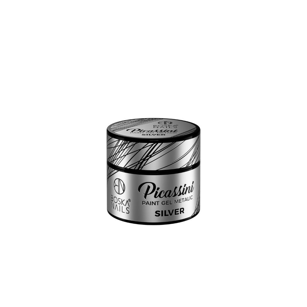 Boska Nails Żel Do Zdobień Picassini Paint Gel Silver 5ml