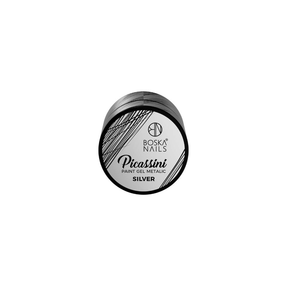 Boska Nails Żel Do Zdobień Picassini Paint Gel Silver 5ml