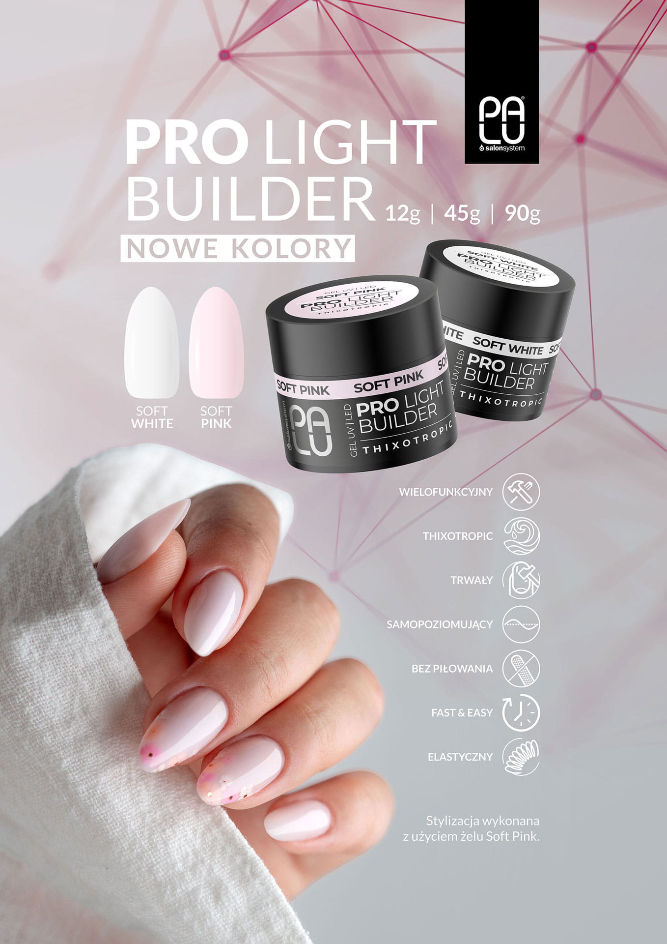 Palu - Pro Light Builder Gel Soft White/90g