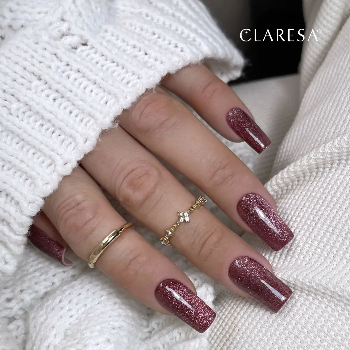 Claresa - Lakier Hybrydowy Cat Eye Brown 5g