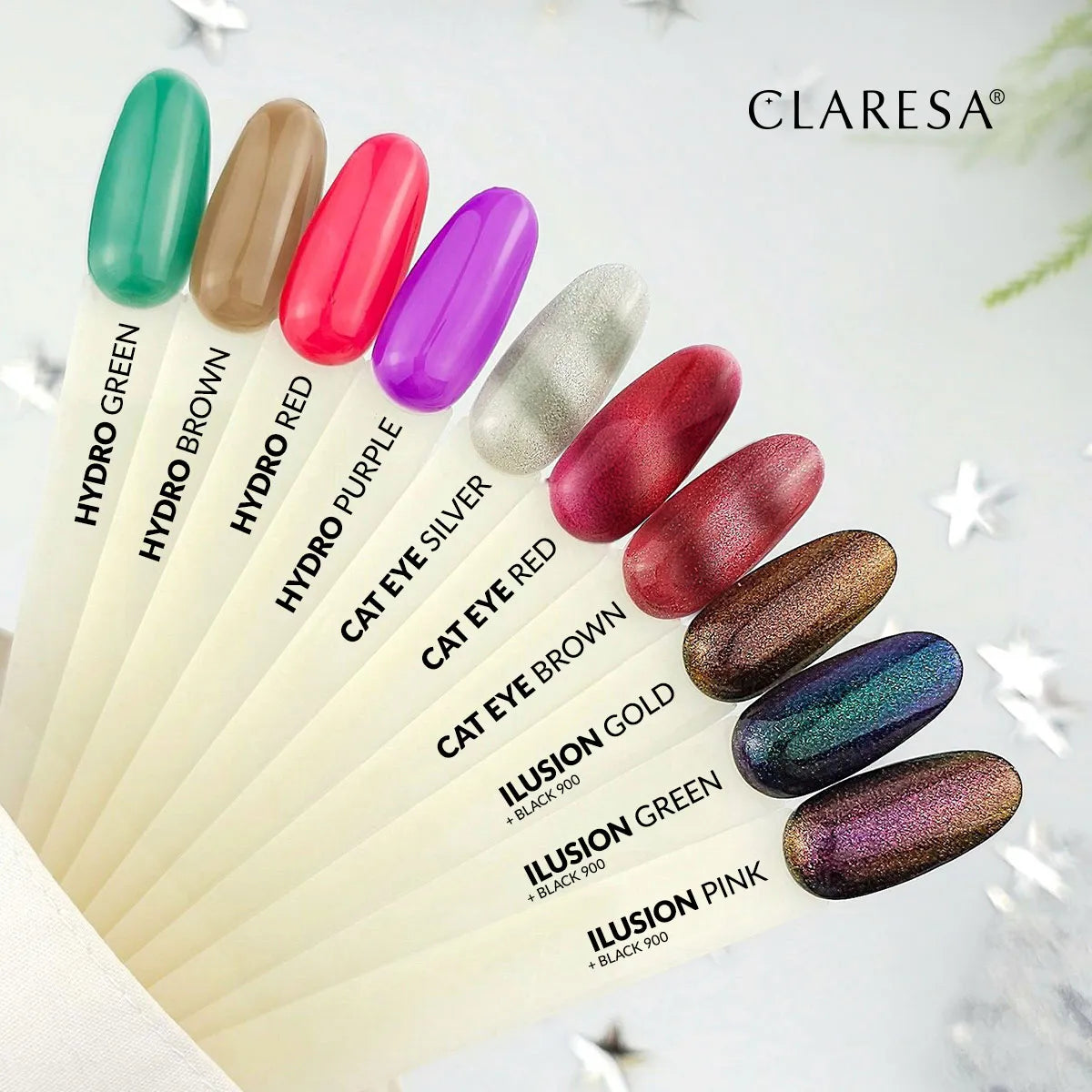 Claresa - Lakier Hybrydowy Cat Eye Brown 5g