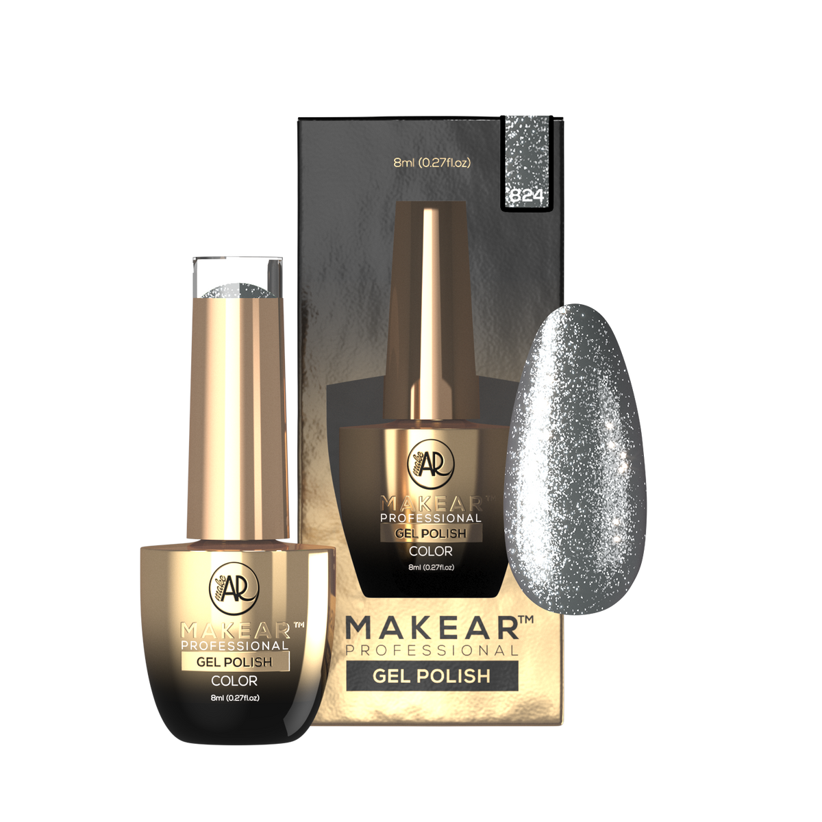 MAKEAR Makear Hybrid-Nagellack 824 Glitter 8Ml — Inhaltsstoffe und Bewertung
