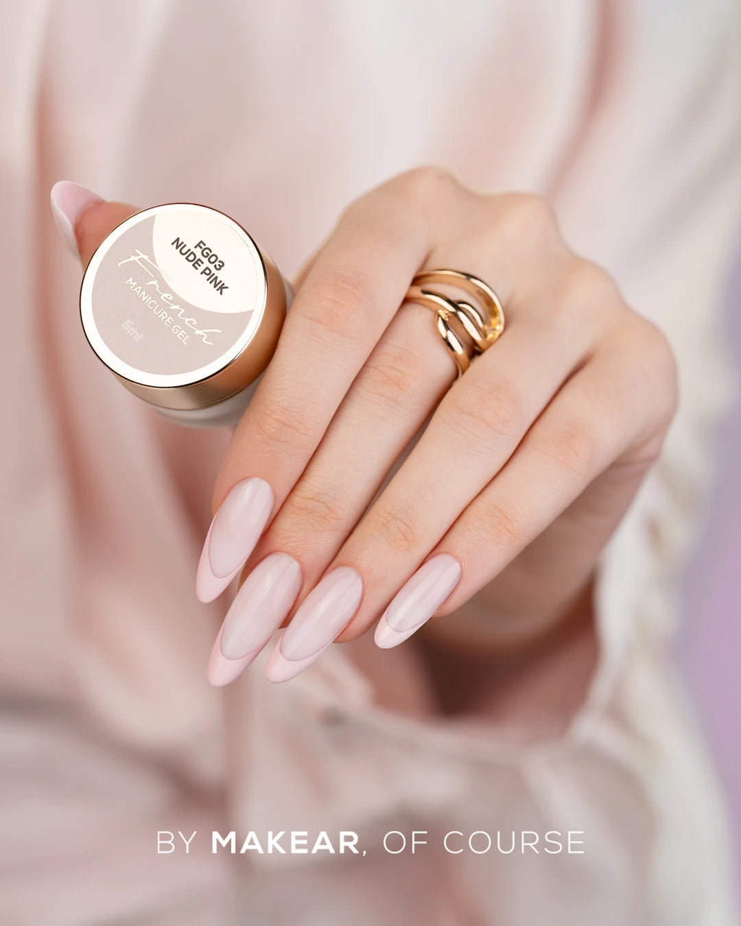 Makear Żel Do Zdobień French Manicure Gel Nude Pink FG03 5 ml