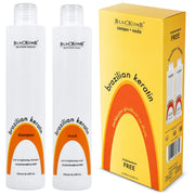 Poniks Szampon + Odżywka Po Keratynowym Prostowaniu Włosów Nanoplastii BEZ SLS Zestaw Blackomb Brazilian Keratin 2x250ml