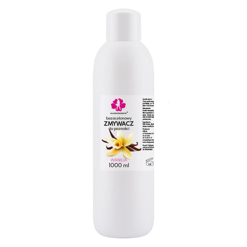 Allepaznokcie Zmywacz Wanilia 1000 ml