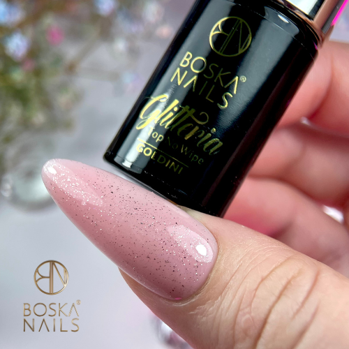 Boska Nails Top Glitteria Goldini No Wipe 6ml