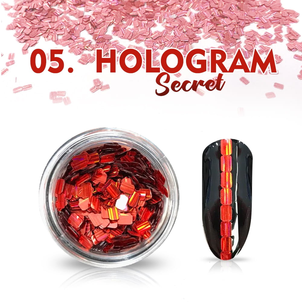 Pyłek Do Paznokci Hologram Secret Nr 05