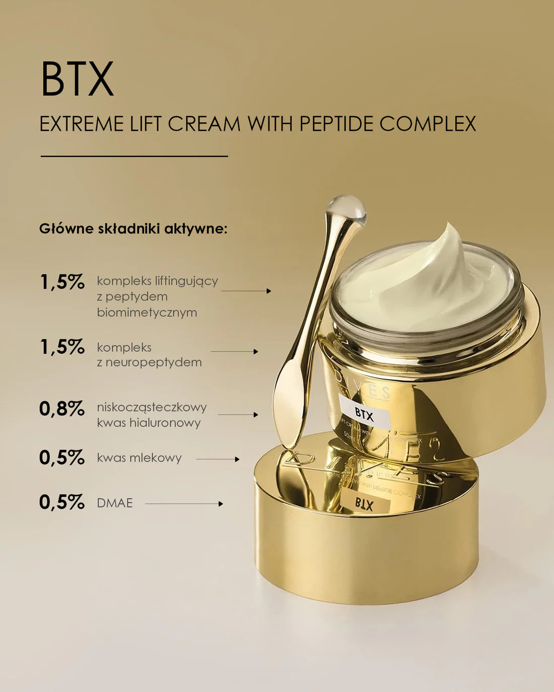 Dives BTX - Extreme Lift Cream With Peptide Complex 50ml