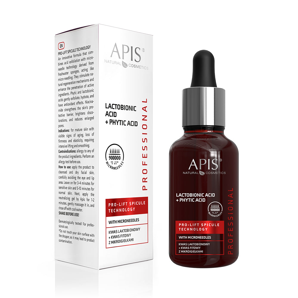 Apis Pro-Lift Spicule Technology Kwas Laktobionowy + Kwas Fitowy Z Mikroigiełkami / 30 Ml