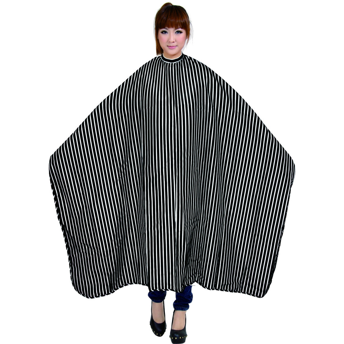 Poniks Peleryna Fryzjerska Barberska Duża W Paski 145x150