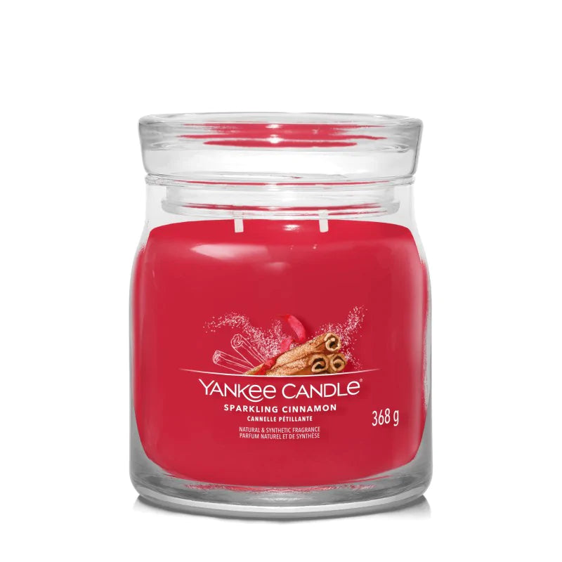 Yankee Candle Świeca Zapachowa Słoik Średni Sparkling Cinnamon