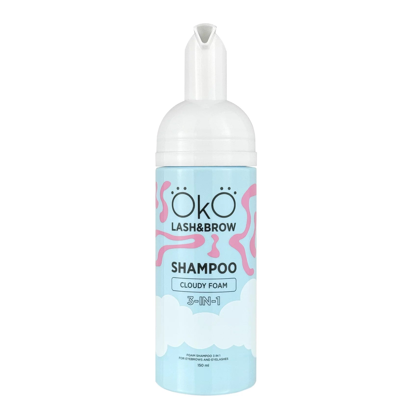OKO Szampon W Piance 3W1 Cloudy Foam Do Brwi I Rzęs, 150 Ml