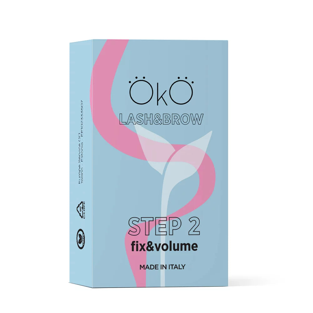 OKO Środek Do Laminowania Rzęs I Brwi Step 2 Fix & Volume, Pudełko 5 Saszetek