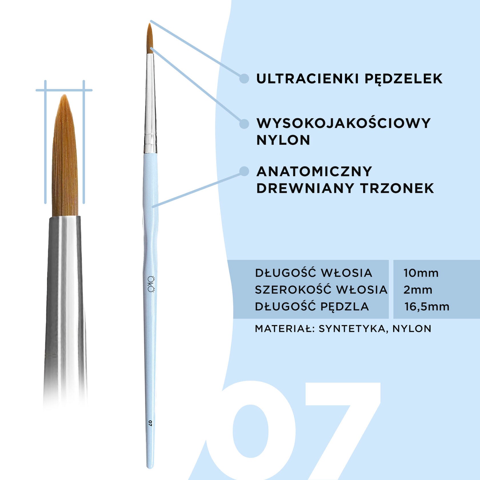 OKO Pędzelek Ultradelikatny OKO #7