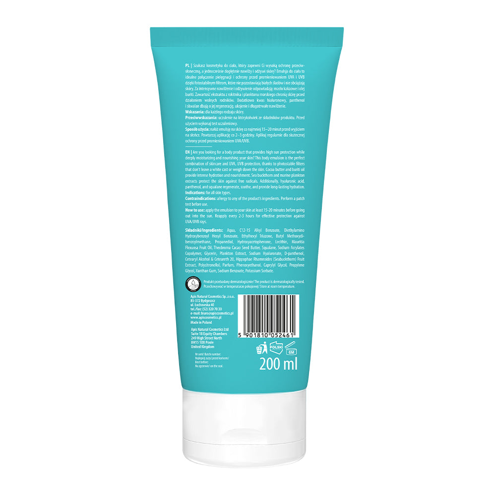Apis Pure Sun Care Emulsja Do Ciała SPF 50 - 200 Ml
