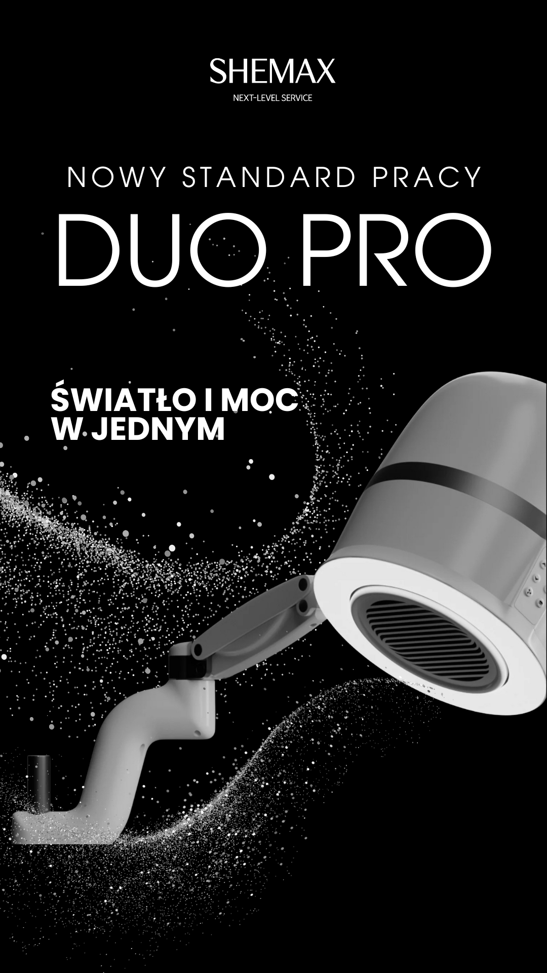 Shemax Duo Pro – Pochłaniacz Z Lampą Pierścieniową Do Manicure I Pedicure