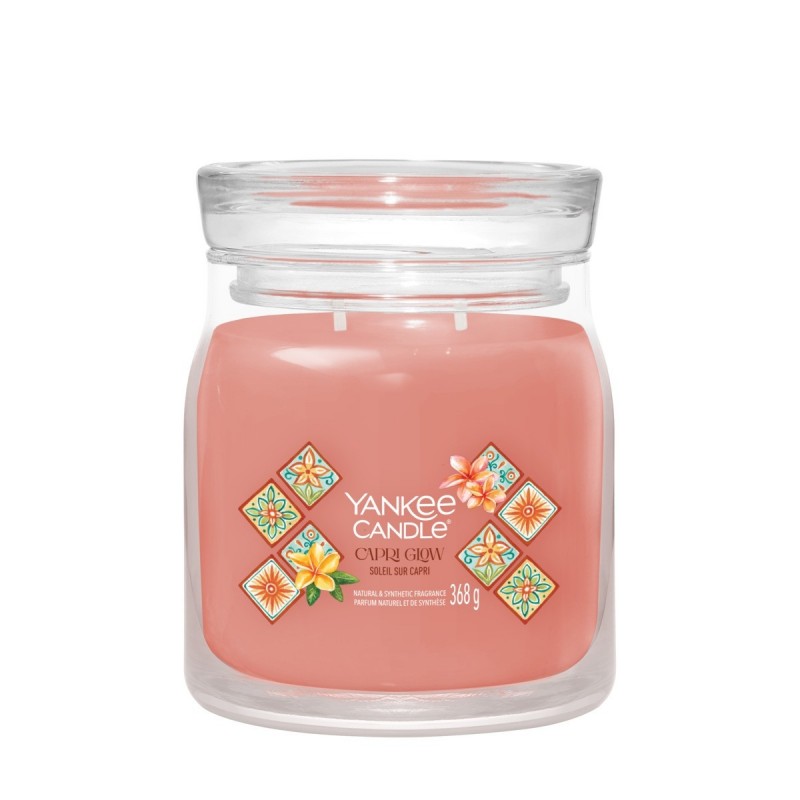 Yankee Candle Świeca Zapachowa Capri Glow Słoik Średni