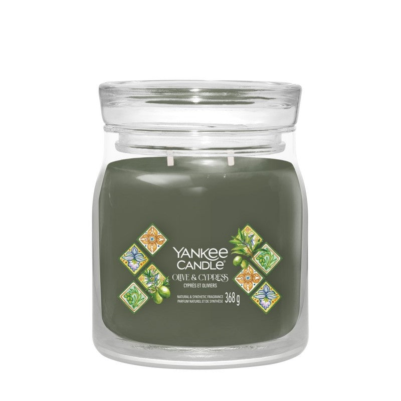 Yankee Candle Świeca Zapachowa Olive & Cypress Słoik Średni