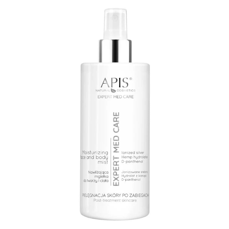 APIS Professional Apis Expert Med feuchtigkeitsspendend Spray für Gesicht und Körper Z Jonizowanym Srebrem 300ml — Inhaltsstoffe i ocena