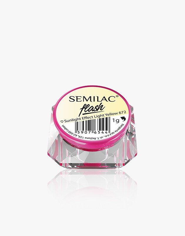 Semilac Flash Sunlight Effect Light Yellow 672