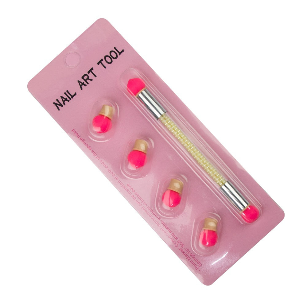 Silicone Brush Pędzel Do Ombre + 4 Wymienne Końcówki