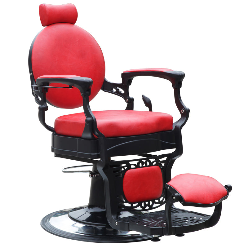 Gabbiano Fotel Barberski President Czerwony 