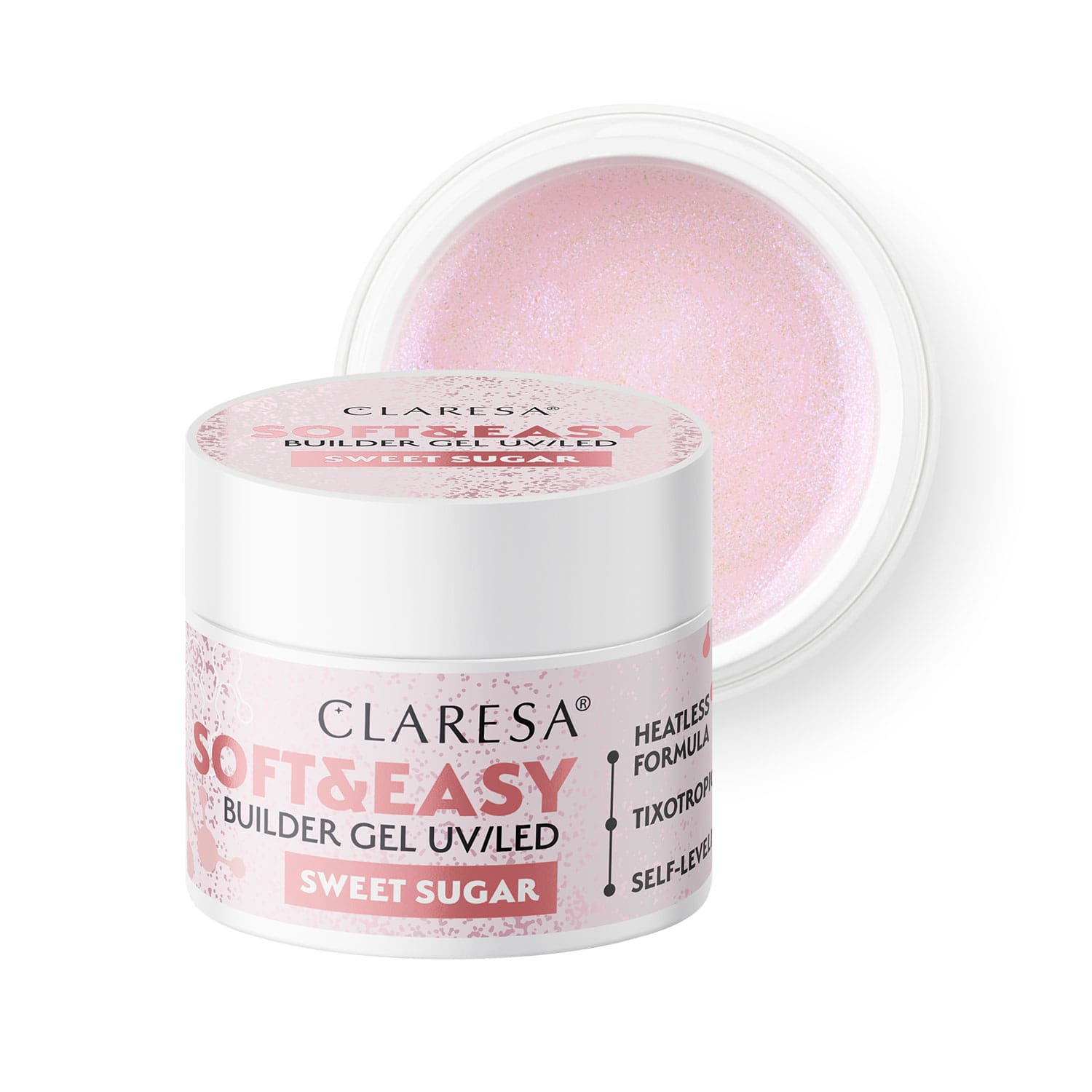 Claresa - Żel budujący SOFT&EASY Builder Gel Sweet Sugar 90g