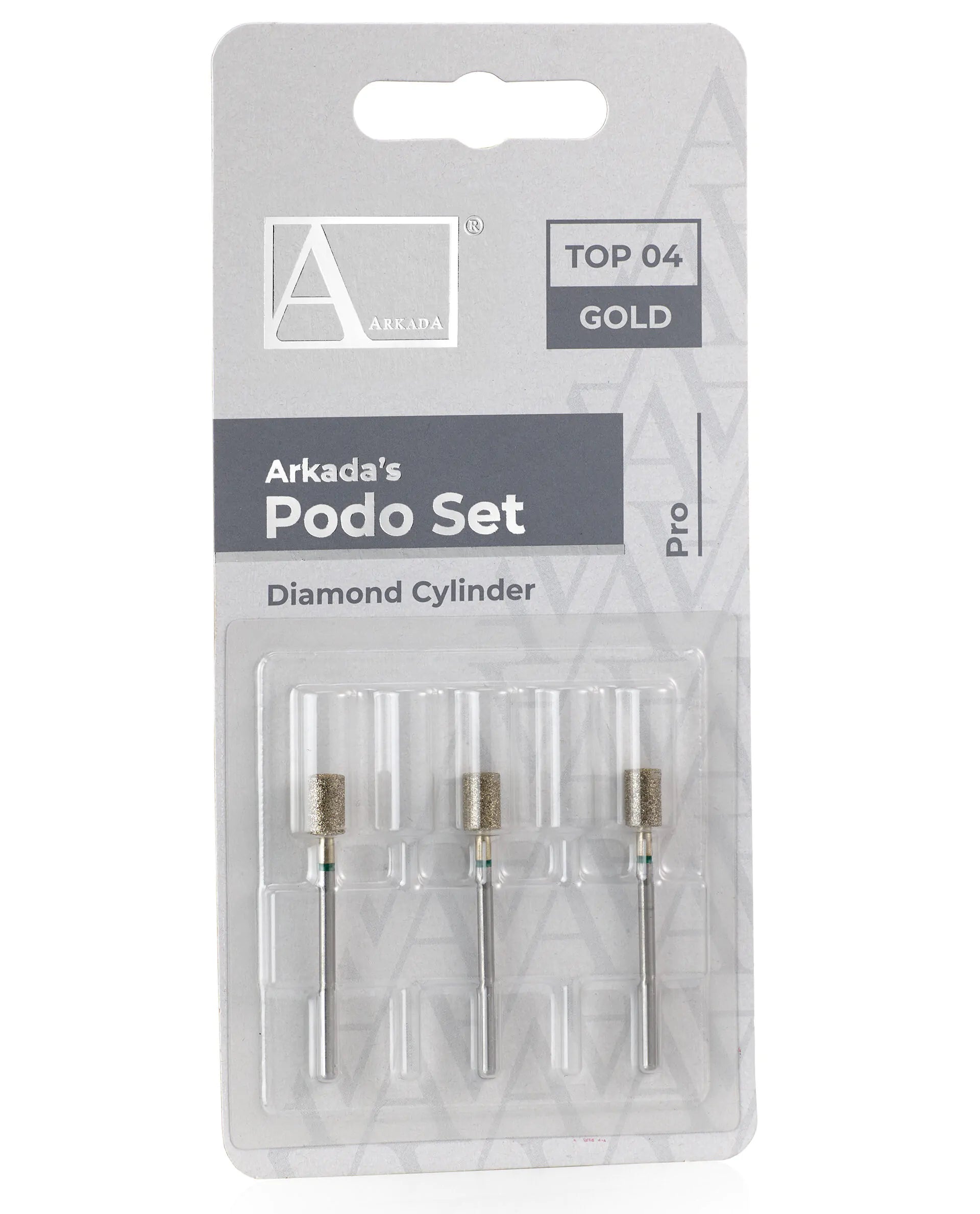 Arkada’s Podo Set Top 04 Gold (Frez Walec Diamentowy)