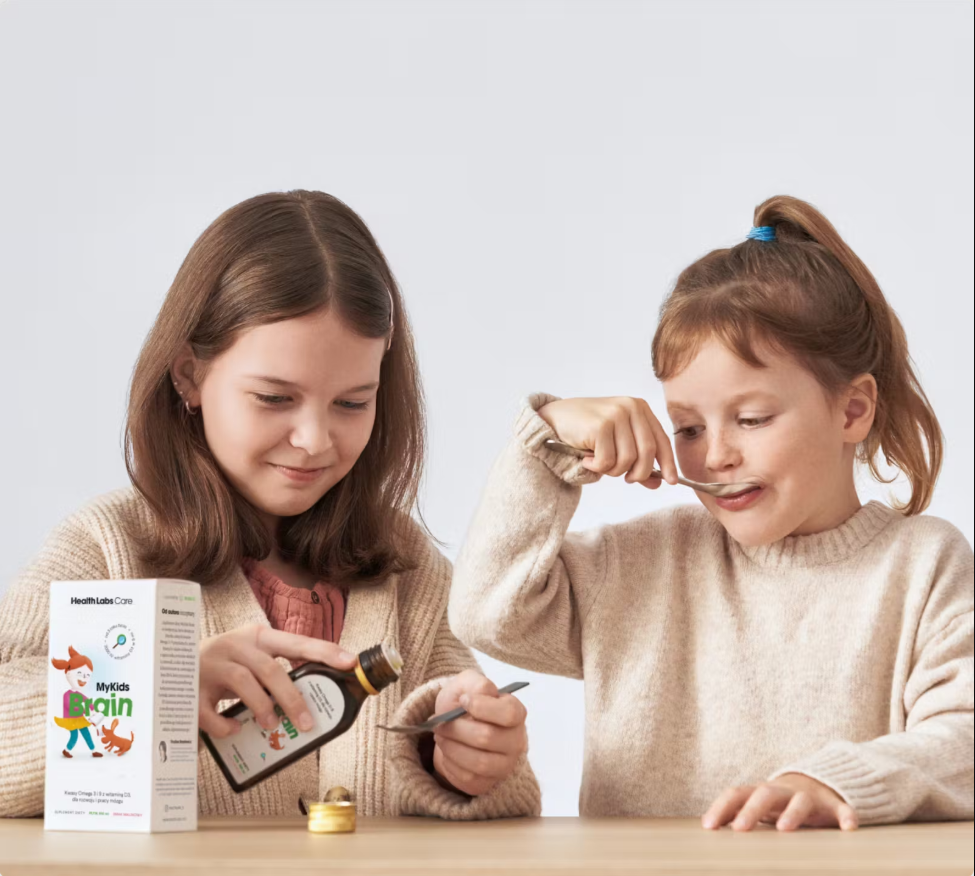 Health Labs Care MyKids Brain Kwasy Omega 3 I 9 Dla Dzieci Z Witaminą D 100ml