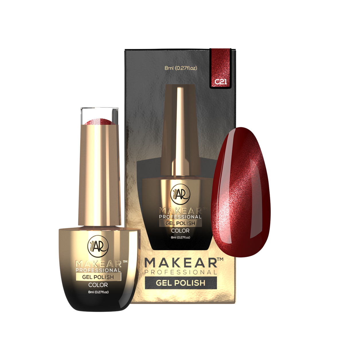MAKEAR Makear Hybrid-Nagellack C21 Seria Cat Eye 8 ml — Inhaltsstoffe und Bewertung