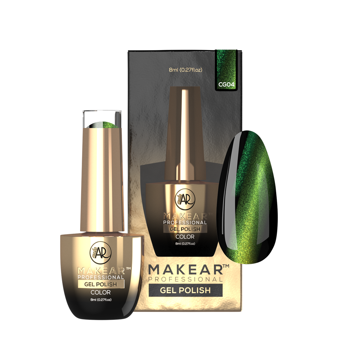 MAKEAR Makear Hybrid-Nagellack GC04 Seria Galaxy Cat Eye 8 ml — Inhaltsstoffe und Bewertung