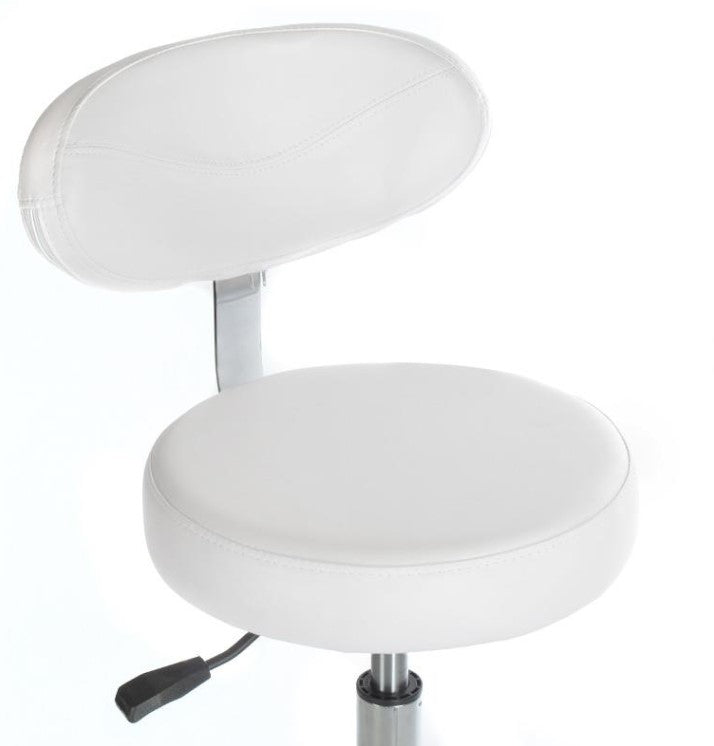 Taboret kosmetyczny z opar. BD-9934 biały