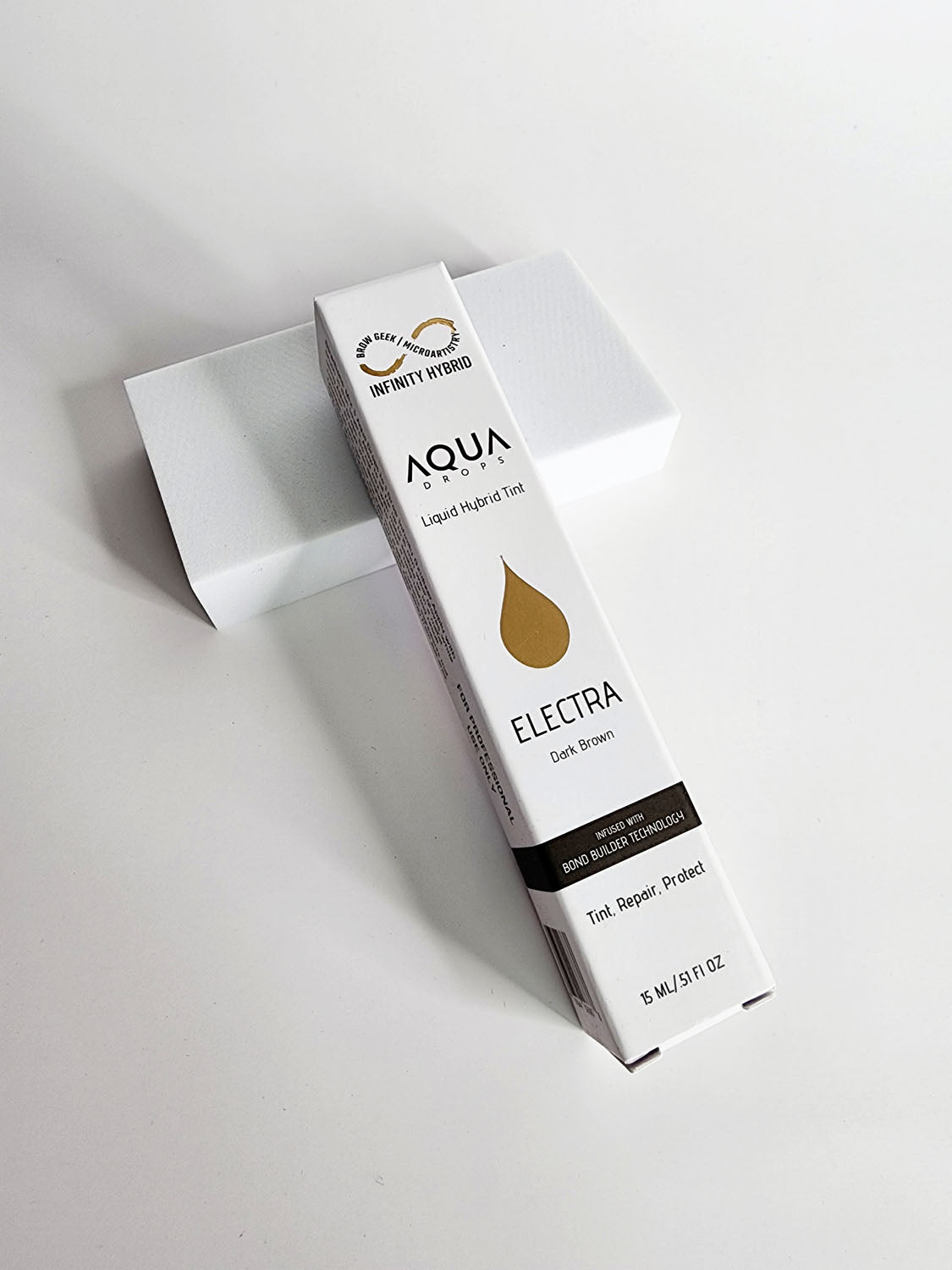 Farbka Aqua Drops Liquid Hybrid Tint Odcień Electra - Dark Brown 15 Ml