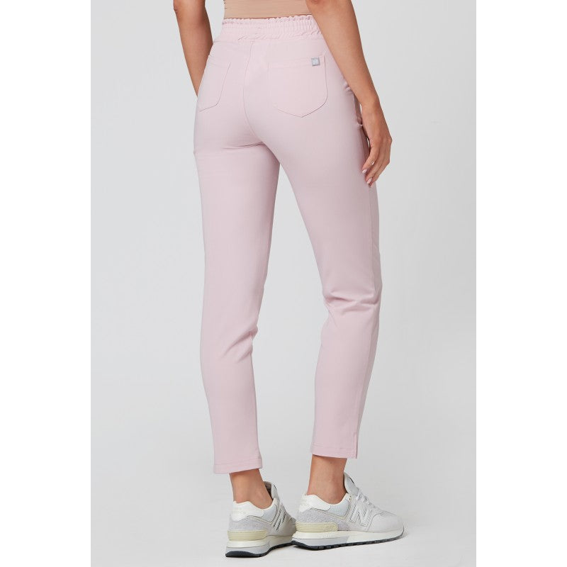 Spodnie Medyczne Damskie - Pastel Pink
