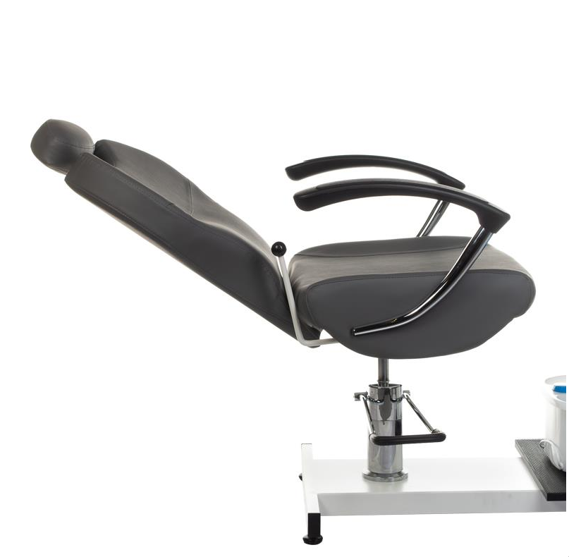 Fotel do pedicure z masażerem stóp BR-2301 szary