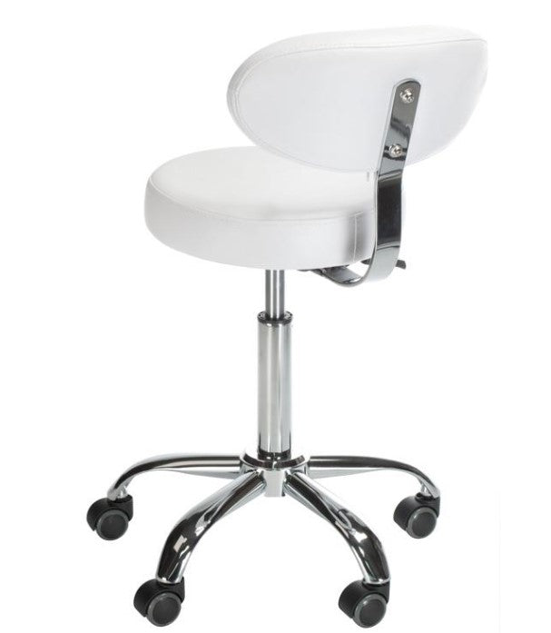 Taboret kosmetyczny z opar. BD-9934 biały