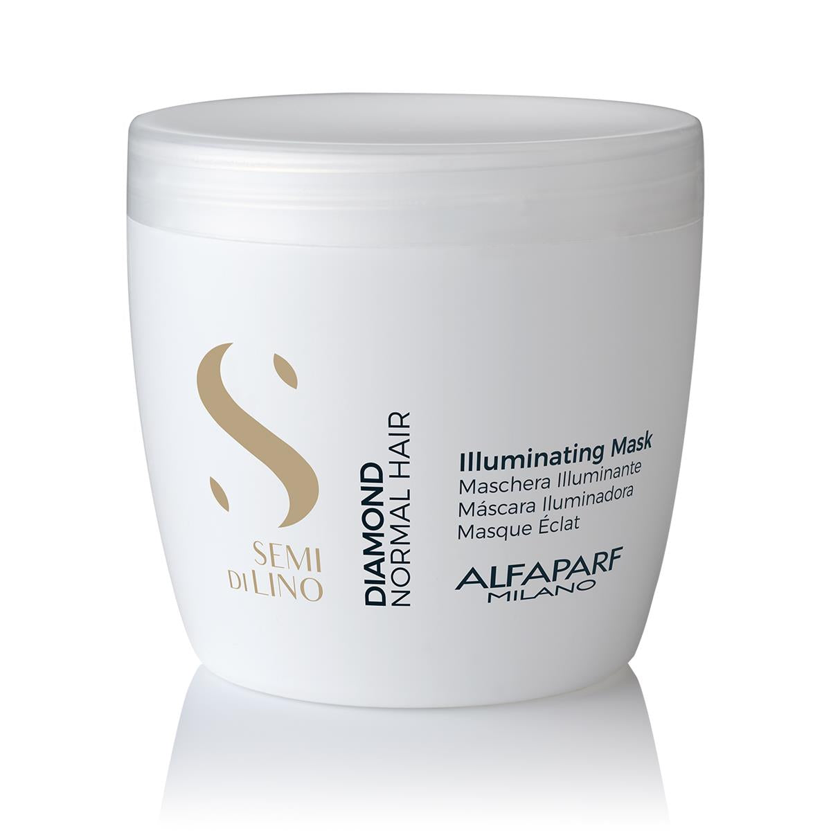 Alfaparf Milano Alfaparf Semi Di Lino Diamond Maske aufhellend für normales Haar, 500ml