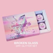 LunaMoon Zestaw Pyłków Do Paznokci Broken Glass 6 Sztuk