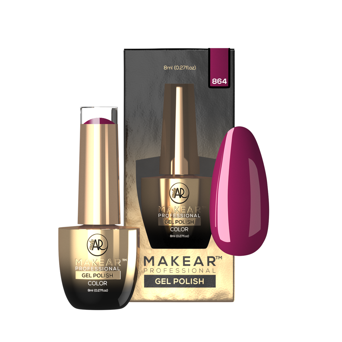 MAKEAR Makear Hybrid-Nagellack 864 Holly Red 8Ml — Inhaltsstoffe und Bewertung