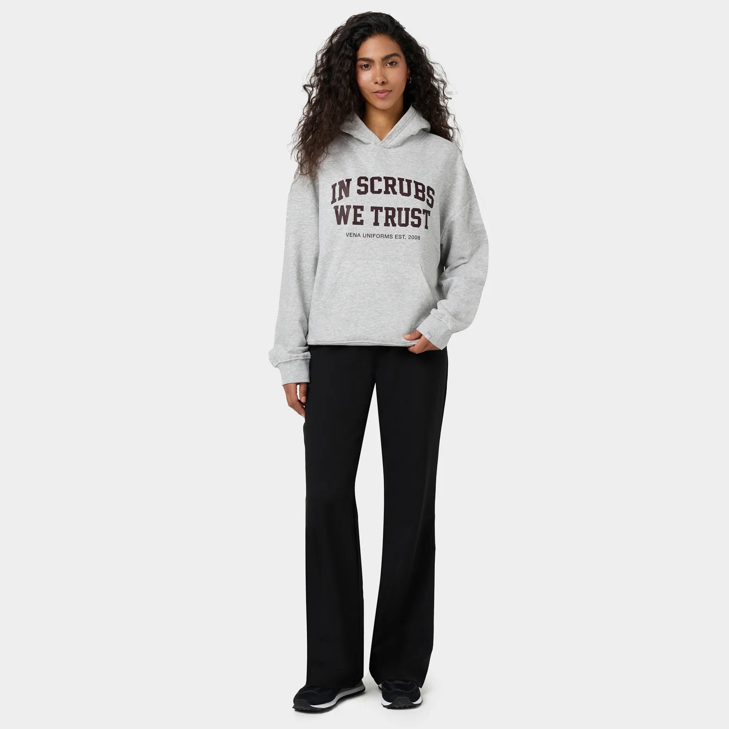 Vena Bluza Z Kapturem GRAY/BROWN