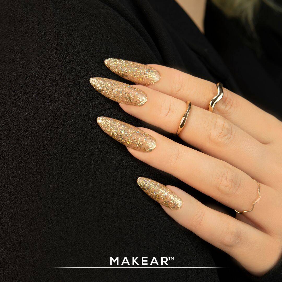 Makear Lakier Hybrydowy S57 Gold Star 8 ml