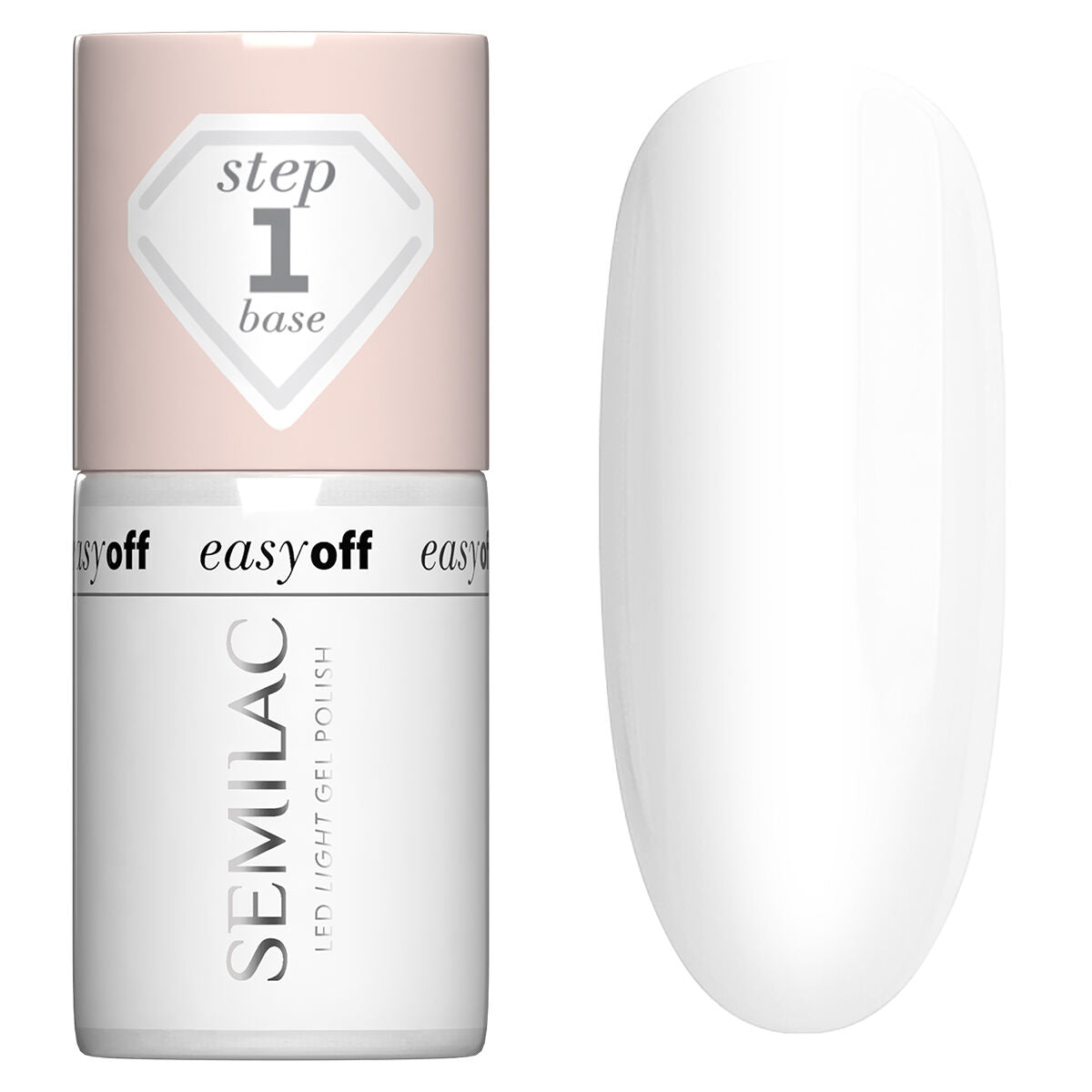 Semilac EASY OFF Baza Do Lakieru Do Paznokci LED LIGHT 7 Ml