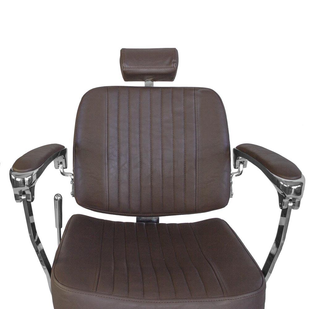 Fotel Barberski Bjorn Bh-3318 Brązowy Matowy